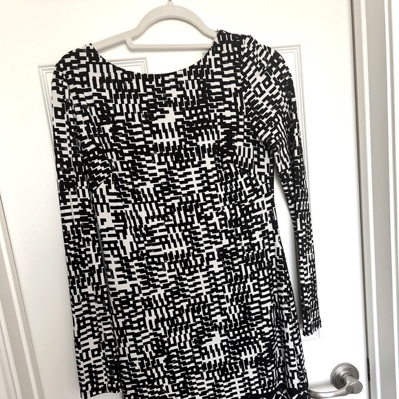 {Jones & Co.} Black and white print dress - Picture 2 of 5